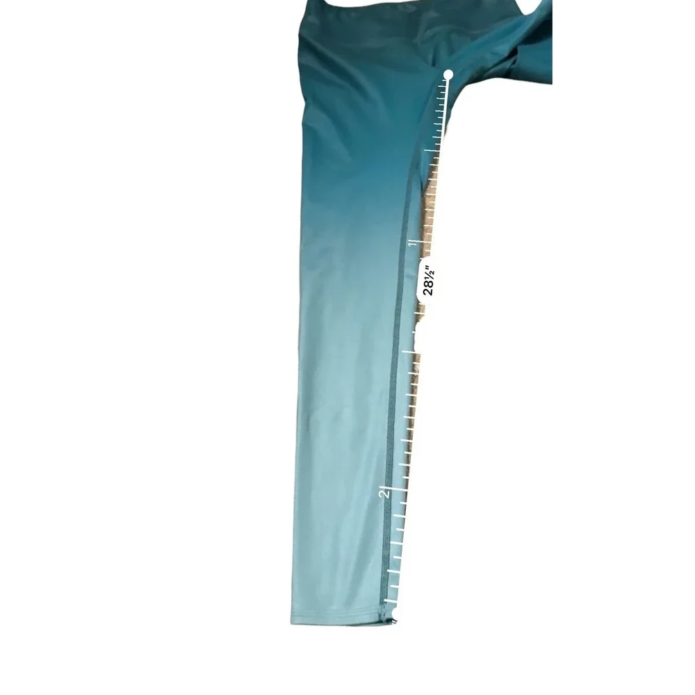 Alo Yoga Airbrush Gradient‎ Leggings Women's Small Evermint Mid Rise Stretch